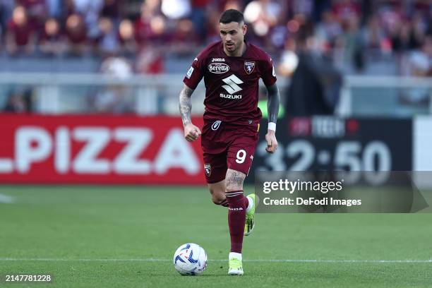 Antonio Sanabria of Torino Fc during the Serie A TIM match between Torino FC and Juventus at Stadio Olimpico di Torino on April 13, 2024 in Turin,...