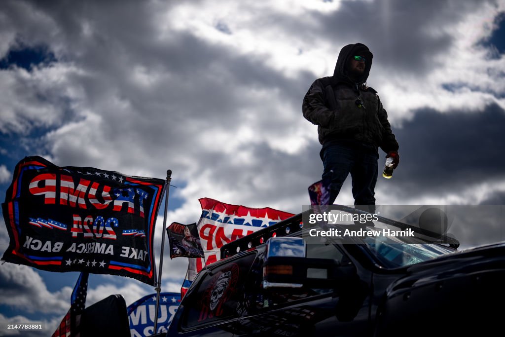 Former President Trump Holds Rally In Schnecksville, Pennsylvania