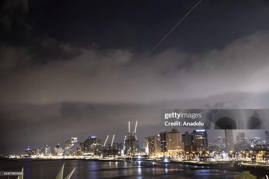 Missiles seen in skies above Tel Aviv