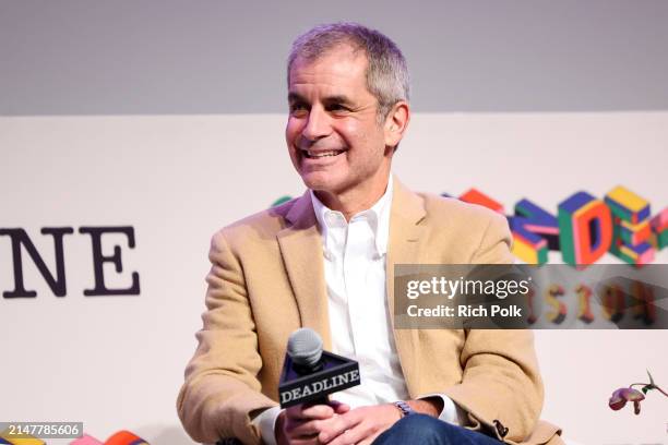 Victor Levin speaks on a panel for "Alice and Jack" at Deadline Contenders Television 2024 held at the Directors Guild of America on April 13, 2024...