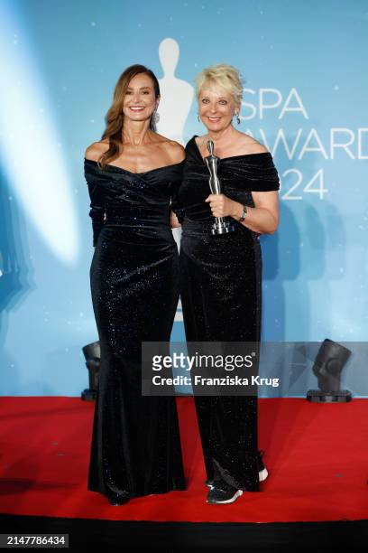 Prof. Dr. Martina Kerscher and Andrea Kästel 8tel General Manager at Sisley) at the award ceremony 2024 Spa Awards Gala at Das Achental on April 13,...