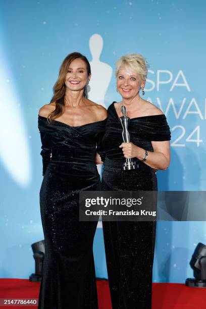 Prof. Dr. Martina Kerscher and Andrea Kästel 8tel General Manager at Sisley) at the award ceremony 2024 Spa Awards Gala at Das Achental on April 13,...