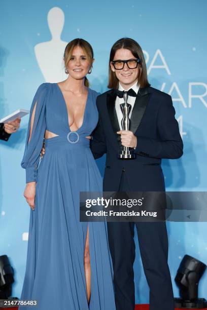 Mareile Höppner and Lukas Burkia at the award ceremony 2024 Spa Awards Gala at Das Achental on April 13, 2024 in Grassau, Germany.