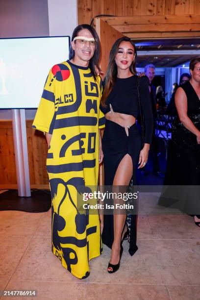 Jorge Gonzalez and Verona Pooth the Gala teram during the after show party of the 2024 Spa Awards at Das Achental on April 13, 2024 in Grassau,...