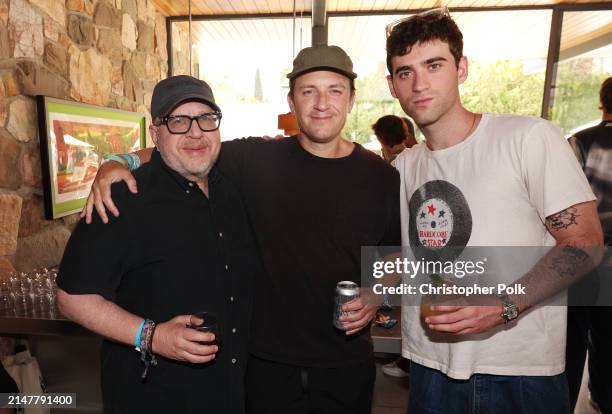 Steve Berman, Vice Chairman, ICLG, and Tom March, Chairman and CEO of Capitol Music Group, and Alexander 23 at the Capitol Records Coachella Party on...