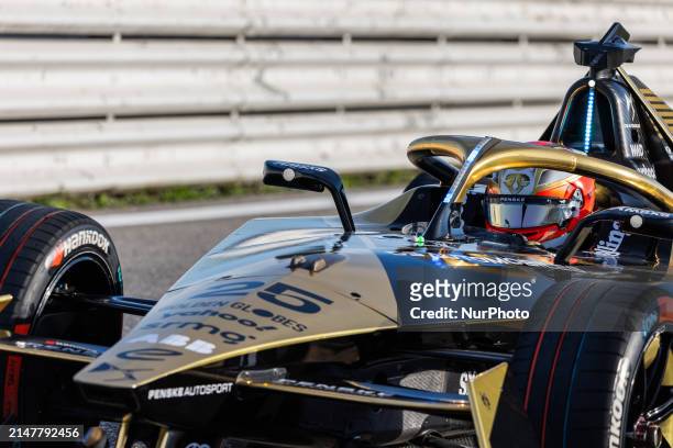 Jean-Éric Vergne of DS Penske during the free practice 2 of the Misano E-Prix at Misano World Circuit Marco Simoncelli on April 14, 2024 in Misano...