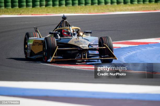 Jean-Éric Vergne of DS Penske during the qualifying of the Misano E-Prix at Misano World Circuit Marco Simoncelli on April 14, 2024 in Misano...