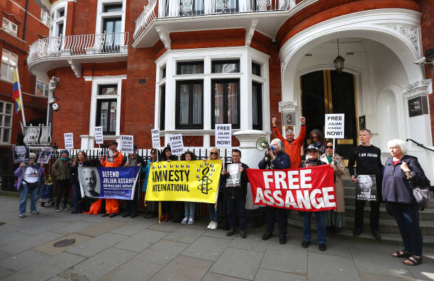 GBR: Supporters of Julian Assange Hold Protests At His Continued Incarceration