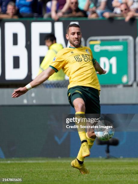 Ivo Pinto of Fortuna Sittard during the Dutch Eredivisie match between Fortuna Sittard v Feyenoord at the Fortuna Sittard Stadium on April 14, 2024...