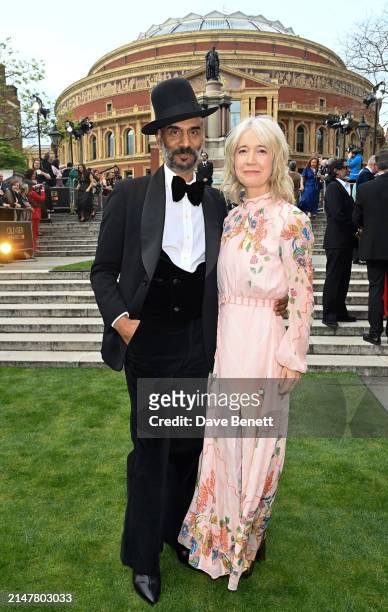 Darrell Vydelingum and Justine Simons, Deputy Mayor for Culture and the Creative Industries attend The Olivier Awards 2024 at Royal Albert Hall on...