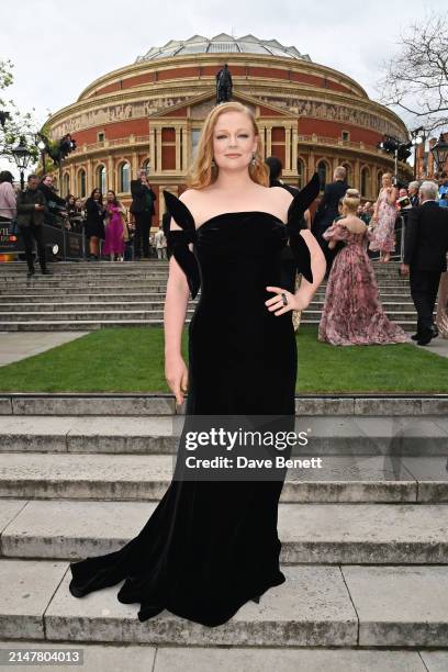 Sarah Snook attends The Olivier Awards 2024 at Royal Albert Hall on April 14, 2024 in London, England.