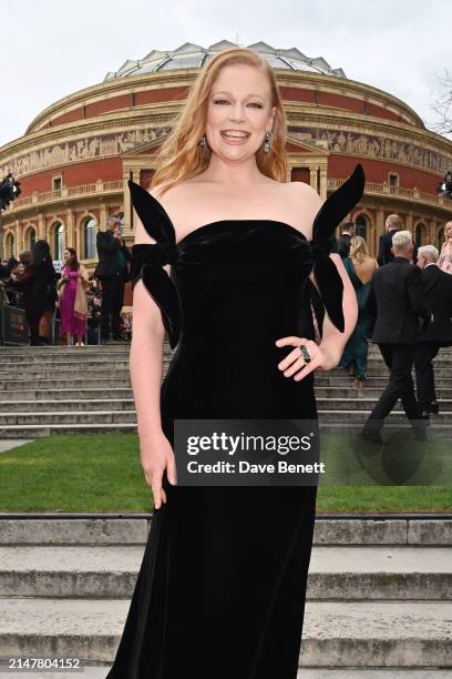 Sarah Snook attends The Olivier Awards 2024 at Royal Albert Hall on April 14, 2024 in London, England.