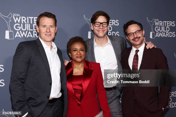 David Stassen, Wanda Sykes, Ike Barinholtz and Nick Kroll at the 2024 Writers Guild Awards held at the Hollywood Palladium on April 14, 2024 in Los...