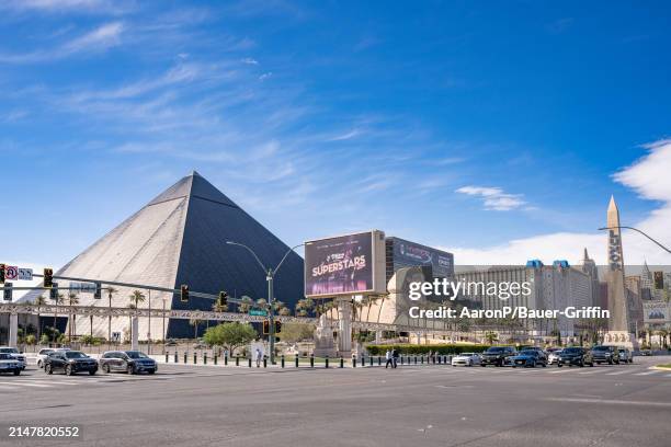 General views of the Luxor Hotel & Casino on April 14, 2024 in Las Vegas, Nevada.