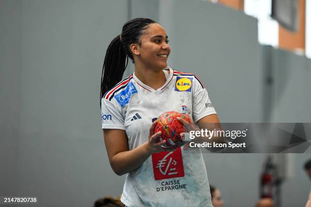 Clemence NKINDANDA of France during the Women's Under-20 Four Nations Tournament match between France and Netherlands at Complexe sportif...