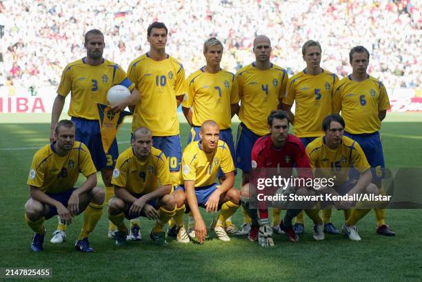 June 24: Swedish Team Group Olof Mellberg, Zlatan Ibrahimovic, Niclas Alexandersson, Teddy Lucic, Erik Edman, Tobias Linderoth, Mattias Jonson,...