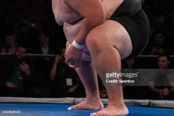 Jose Galindo at the World Championship Sumo held at The Theater at Madison Square Garden on April 13, 2024 in New York, New York.