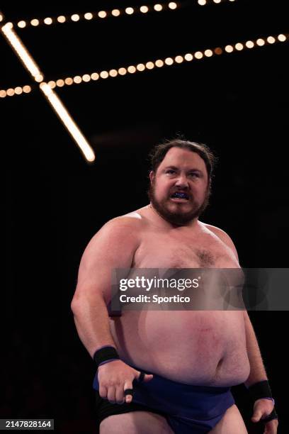 Jared Tadlock at the World Championship Sumo held at The Theater at Madison Square Garden on April 13, 2024 in New York, New York.