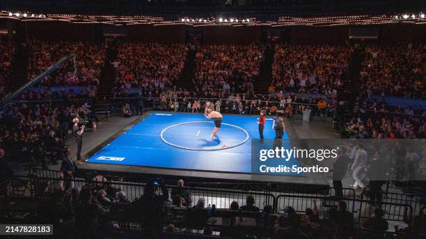 Rui "The Hurricane" Junior at the World Championship Sumo held at The Theater at Madison Square Garden on April 13, 2024 in New York, New York.