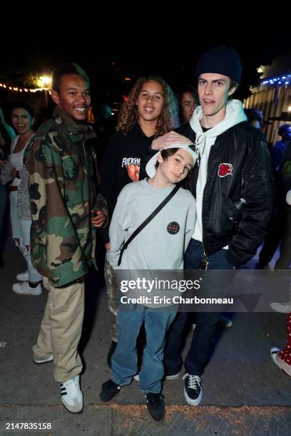 Na-kel Smith, Sunny Suljic, Olan Prenatt, Ryder McLaughlin seen at A24 'mid90s' screening at West LA Courthouse, Los Angeles, USA - 18 October 2018