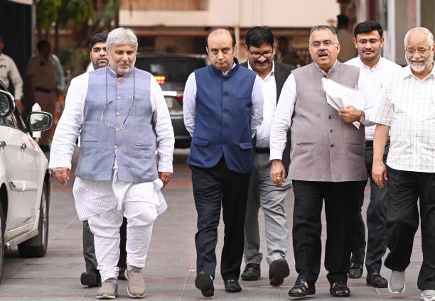 IND: BJP Delegation Meets Election Commission