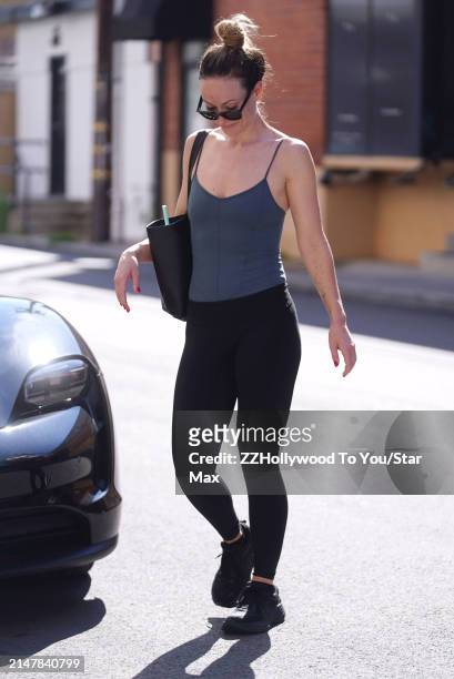 Olivia Wilde is seen on April 15, 2024 in Los Angeles, California.
