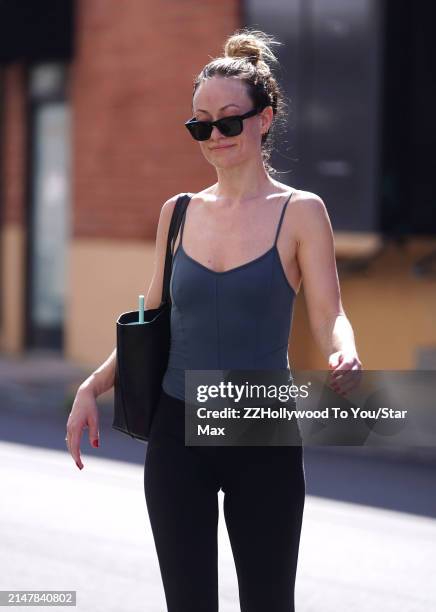 Olivia Wilde is seen on April 15, 2024 in Los Angeles, California.