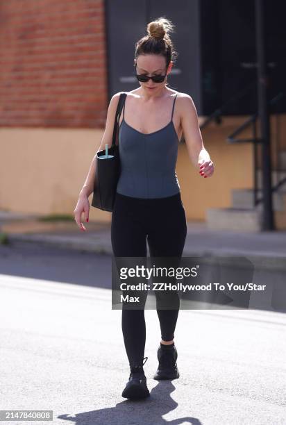 Olivia Wilde is seen on April 15, 2024 in Los Angeles, California.