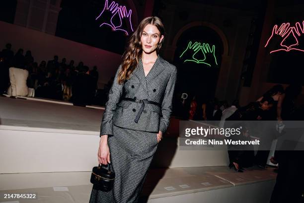 Karlie Kloss at Dior Pre-Fall 2024 Show held at the Brooklyn Museum on April 15, 2024 in New York, New York.