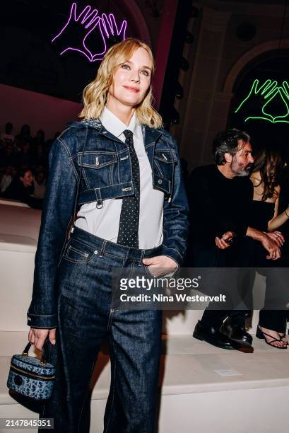 Diane Kruger at Dior Pre-Fall 2024 Show held at the Brooklyn Museum on April 15, 2024 in New York, New York.