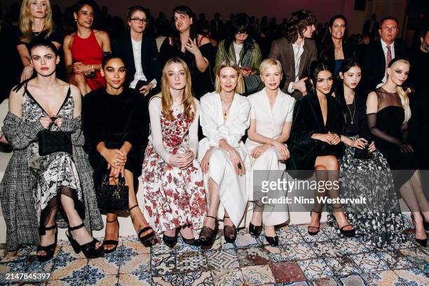 Alexandra Daddario, Alexandra Shipp, Kai Schreiber, Naomi Watts, Michelle Williams, Rachel Zegler, Haerin and Anya Taylor-Joy at Dior Pre-Fall 2024...