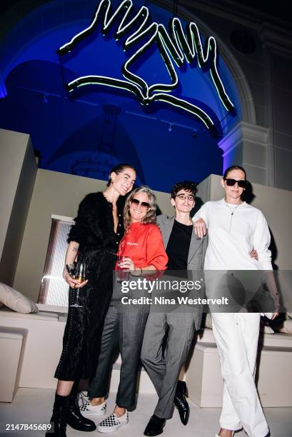 Heather Kemesky, Cass Bird, JD Samson and Jenna Lyons at Dior Pre-Fall 2024 Show held at the Brooklyn Museum on April 15, 2024 in New York, New York.