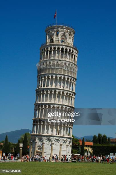 The Leaning Tower of Pisa, Italy, August 16, 2007.
