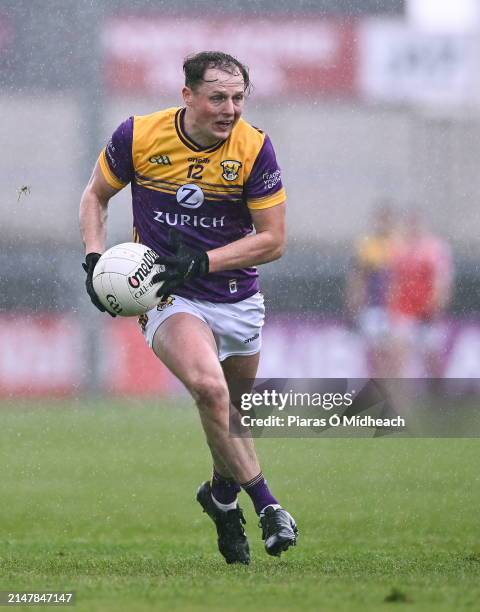 Laois , Ireland - 14 April 2024; Mark Rossiter of Wexford during the Leinster GAA Football Senior Championship quarter-final match between Louth and...