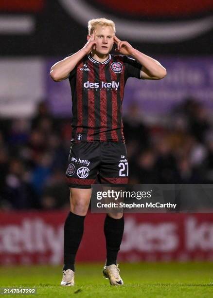 Dublin , Ireland - 15 April 2024; Michael Lilander of Bohemians during the SSE Airtricity Men's Premier Division match between Bohemians and Dundalk...