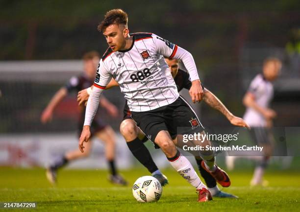 Dublin , Ireland - 15 April 2024; Archie Davies of Dundalk during the SSE Airtricity Men's Premier Division match between Bohemians and Dundalk at...