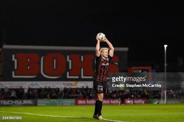 Dublin , Ireland - 15 April 2024; Michael Lilander of Bohemians during the SSE Airtricity Men's Premier Division match between Bohemians and Dundalk...