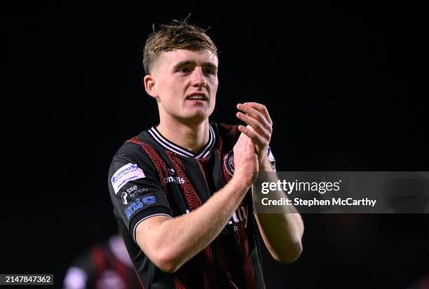 Dublin , Ireland - 15 April 2024; Cian Byrne of Bohemians after the SSE Airtricity Men's Premier Division match between Bohemians and Dundalk at...