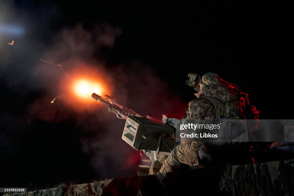 Ukraine's Air Defenses Target Enemy Drones