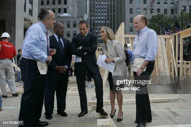 News -- Pictured: Bob Wright, Vice Chairman & Executive Officer, GE and Chairman & CEO, NBC Universal, Al Roker, Matt Lauer, Katie Couric, Former...