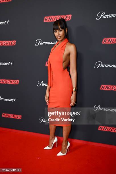 Sabrina Dhowre Elba at the world premiere of "Knuckles" held at Odeon Luxe Leicester Square on April 16, 2024 in London, England.