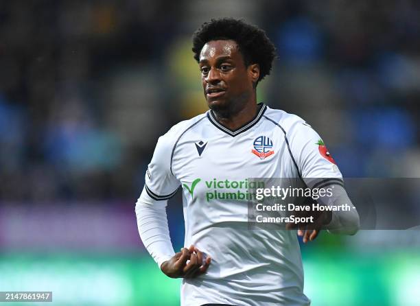 Bolton Wanderers' Nathanael Ogbeta during the Sky Bet League One match between Bolton Wanderers and Shrewsbury Town at University of Toughsheet...