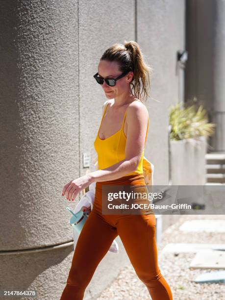 Olivia Wilde is seen on April 16, 2024 in Los Angeles, California.