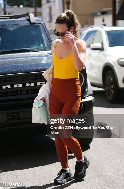 Olivia Wilde is seen on April 16, 2024 in Los Angeles, California.