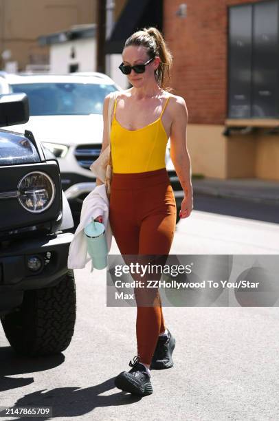 Olivia Wilde is seen on April 16, 2024 in Los Angeles, California.