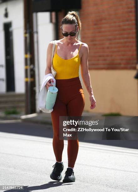 Olivia Wilde is seen on April 16, 2024 in Los Angeles, California.