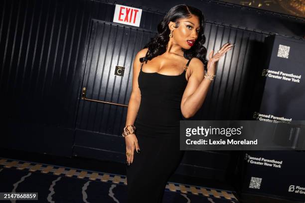 Megan Thee Stallion at Planned Parenthood Gala held at Cipriani South Street on April 16, 2024 in New York, New York.