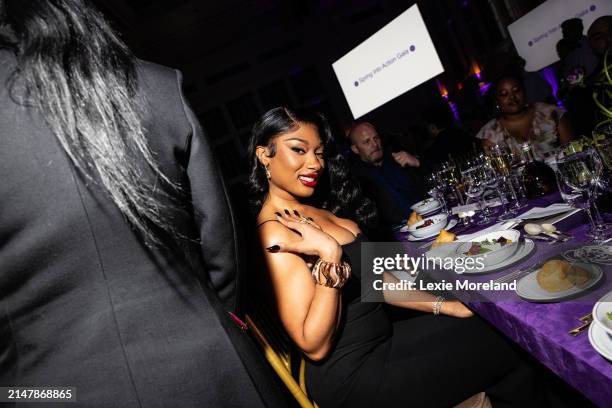 Megan Thee Stallion at Planned Parenthood Gala held at Cipriani South Street on April 16, 2024 in New York, New York.