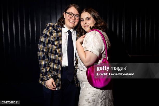 Bonnie-Chance Roberts and Beanie Feldstein at Planned Parenthood Gala held at Cipriani South Street on April 16, 2024 in New York, New York.