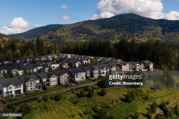 Homes in the Issaquah Highlands area of Issaquah, Washington, US, on Tuesday, April 16, 2024. The National Association of Realtors is scheduled to...